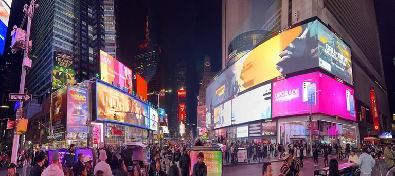 Times Square billboard campaign