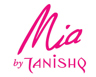 Mia by Tanishq logo with stylized pink script lettering