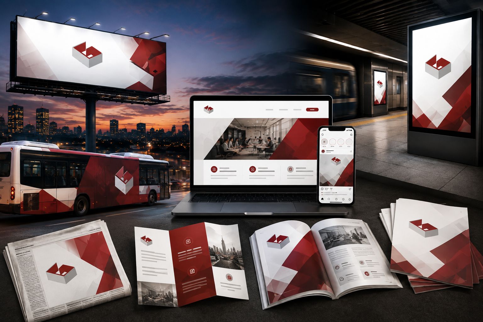 Gokul Adds campaigns across billboards, transit, print, and digital